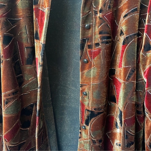 Gigi jones abstract velvet jacket large - Picture 3 of 4